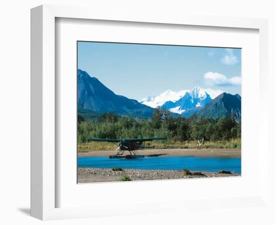 Float Plan on Salmon Stream, Katmai National Park, Alaska, USA-Dee Ann Pederson-Framed Photographic Print