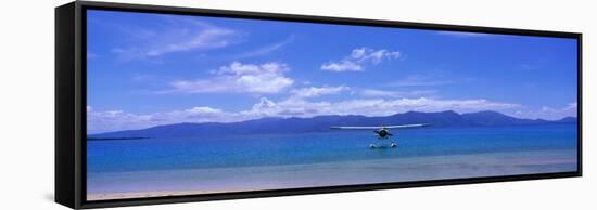 Float Plane Hope Island Great Barrier Reef Australia-null-Framed Stretched Canvas