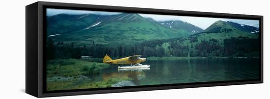 Float Plane Kenai Peninsula Alaska, USA-null-Framed Stretched Canvas