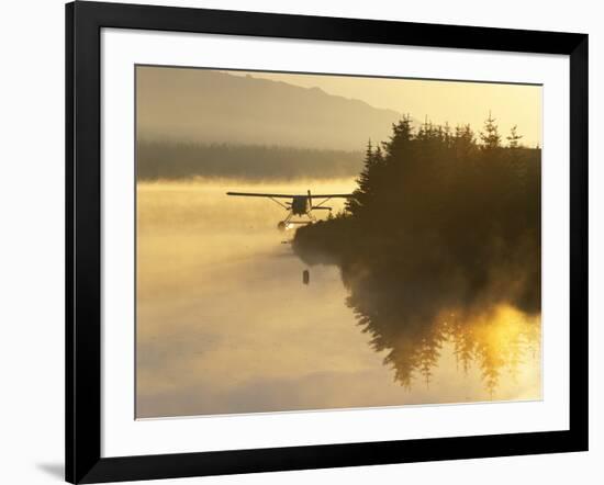 Float Plane on Beluga Lake at Dawn, Alaska, USA-Adam Jones-Framed Photographic Print