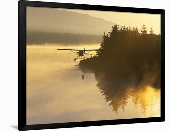 Float Plane on Beluga Lake at Dawn, Alaska, USA-Adam Jones-Framed Photographic Print