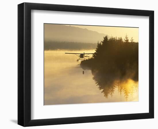 Float Plane on Beluga Lake at Dawn, Alaska, USA-Adam Jones-Framed Photographic Print