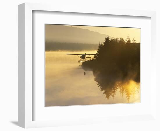 Float Plane on Beluga Lake at Dawn, Alaska, USA-Adam Jones-Framed Photographic Print