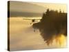 Float Plane on Beluga Lake at Dawn, Homer, Alaska, USA-Adam Jones-Stretched Canvas