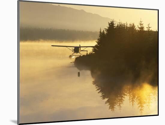 Float Plane on Beluga Lake at Dawn, Homer, Alaska, USA-Adam Jones-Mounted Photographic Print