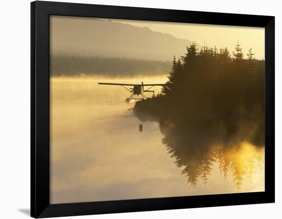 Float Plane on Beluga Lake at Dawn, Homer, Alaska, USA-Adam Jones-Framed Photographic Print