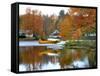 Float Plane Reflects on Highland Lake, New England, New Hampshire, USA-Jaynes Gallery-Framed Stretched Canvas