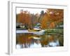 Float Plane Reflects on Highland Lake, New England, New Hampshire, USA-Jaynes Gallery-Framed Photographic Print