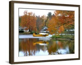 Float Plane Reflects on Highland Lake, New England, New Hampshire, USA-Jaynes Gallery-Framed Photographic Print