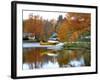 Float Plane Reflects on Highland Lake, New England, New Hampshire, USA-Jaynes Gallery-Framed Photographic Print
