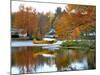 Float Plane Reflects on Highland Lake, New England, New Hampshire, USA-Jaynes Gallery-Mounted Photographic Print