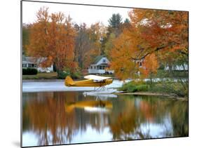 Float Plane Reflects on Highland Lake, New England, New Hampshire, USA-Jaynes Gallery-Mounted Photographic Print