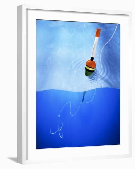 Floater and Hook in Water-Matthias Kulka-Framed Giclee Print