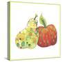 Floating Apple And Pear-Lisa Katharina-Stretched Canvas