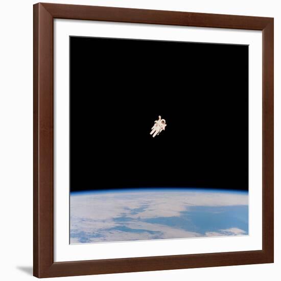 Floating Astronaut-null-Framed Photographic Print