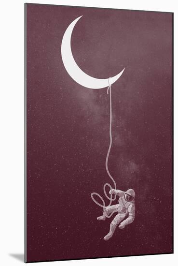 Floating Astronaut-null-Mounted Art Print