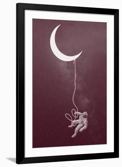 Floating Astronaut-null-Framed Art Print