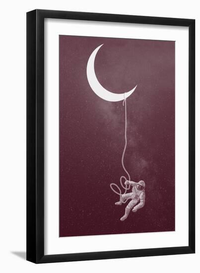 Floating Astronaut-null-Framed Art Print