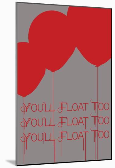 Floating Balloons-null-Mounted Poster