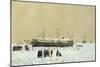 Floating Battery La Tonnante in the Ice before Kil-Bouroun, 1855, Eugene Ciceri-null-Mounted Giclee Print