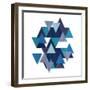 Floating Blueberry Gems-OnRei-Framed Art Print