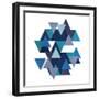 Floating Blueberry Gems-OnRei-Framed Art Print