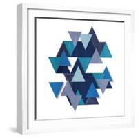 Floating Blueberry Gems-OnRei-Framed Art Print