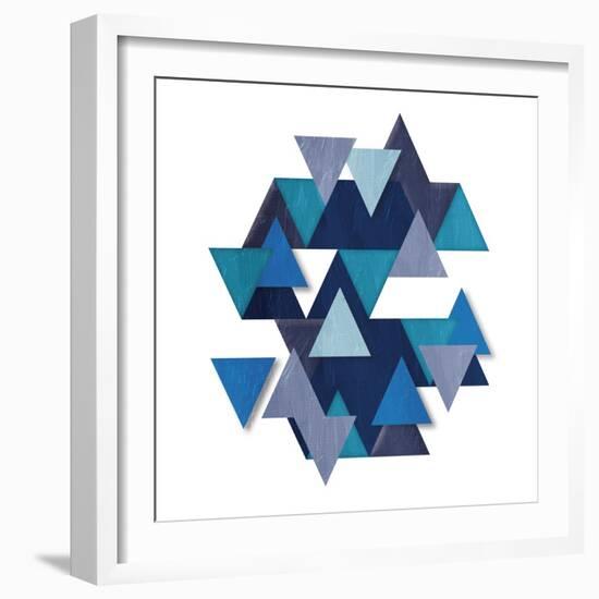 Floating Blueberry Gems-OnRei-Framed Art Print