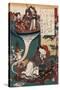 Floating Bridge of Dreams-Tokoyuni Utagawa-Stretched Canvas