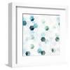 Floating Cubes Pattern-null-Framed Art Print