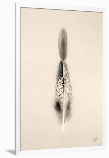 Floating Feathers I Sepia-Nathan Larson-Framed Photographic Print