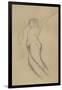 Floating Female Figure in Profile-Gustav Klimt-Framed Giclee Print