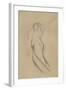 Floating Female Figure in Profile-Gustav Klimt-Framed Giclee Print