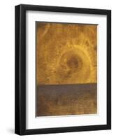 Floating Head, c.1885-Odilon Redon-Framed Giclee Print