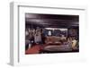 Floating-Home Owner Warren Owen Fonslor with Two Men in His Living Room, Sausalito, CA, 1971-Michael Rougier-Framed Photographic Print