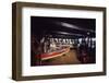 Floating-Home Owner Warren Owen Fonslor Works at a Desk in His Office, Sausalito, CA, 1971-Michael Rougier-Framed Photographic Print