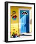 Floating Home Village Yellow Blue Door Houseboat Fisherman's Wharf Reflection Inner Harbor, Victori-BILLPERRY-Framed Photographic Print