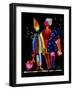 Floating Husband, Dog and Wife-Susse Volander-Framed Art Print