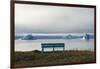 Floating iceberg in the fjord, Qeqertarsuaq, Greenland-Keren Su-Framed Photographic Print