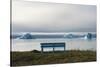 Floating iceberg in the fjord, Qeqertarsuaq, Greenland-Keren Su-Stretched Canvas