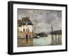 Floating in Port-Marly-Alfred Sisley-Framed Art Print