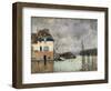 Floating in Port-Marly-Alfred Sisley-Framed Art Print