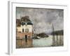 Floating in Port-Marly-Alfred Sisley-Framed Art Print