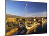 Floating Islands, Lake Titicaca, Peru-Peter Adams-Mounted Photographic Print