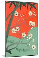 Floating Japanese Cherry Blossoms-null-Mounted Art Print