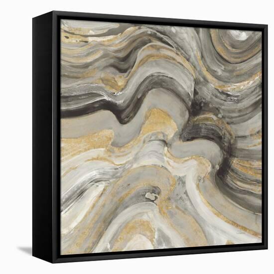 Floating Lava Neutral-Albena Hristova-Framed Stretched Canvas