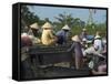 Floating Market, Cantho, Mekong Delta, Southern Vietnam, Southeast Asia-Christian Kober-Framed Stretched Canvas