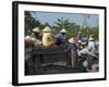 Floating Market, Cantho, Mekong Delta, Southern Vietnam, Southeast Asia-Christian Kober-Framed Photographic Print