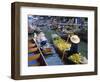 Floating Market, Damnoen Saduak, Near Bangkok, Thailand, Asia-Bruno Morandi-Framed Photographic Print