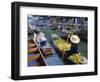 Floating Market, Damnoen Saduak, Near Bangkok, Thailand, Asia-Bruno Morandi-Framed Photographic Print